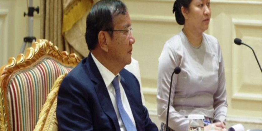 Receiving special envoy: Special Envoy of the ASEAN Chair on Myanmar ...