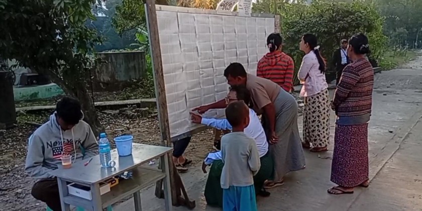 Voting in Progress : Systematic and convenient voting process | Myanmar ...