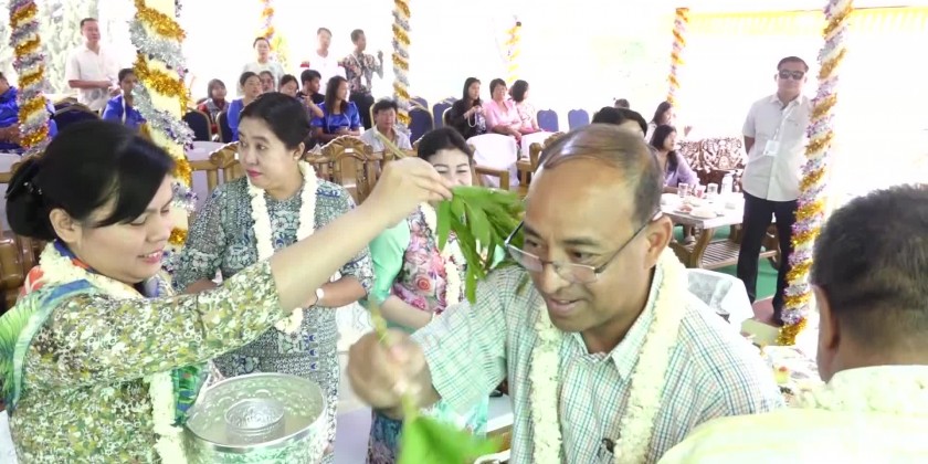 2nd day of Thingyan: Revelers in Taunggyi joyously take part in the ...