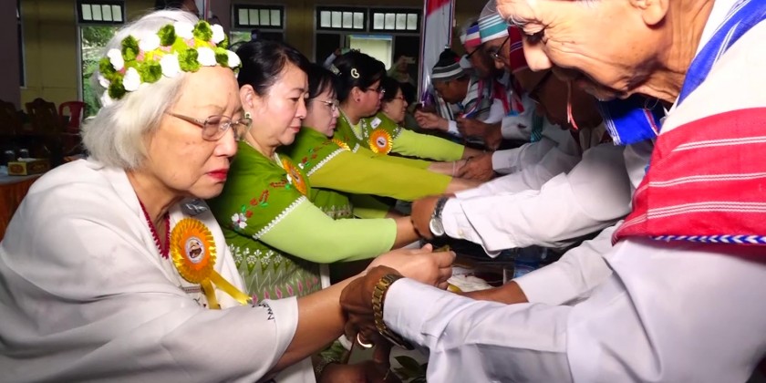 Kayin Traditional Festival: Celebrating Traditional White Thread Tying ...