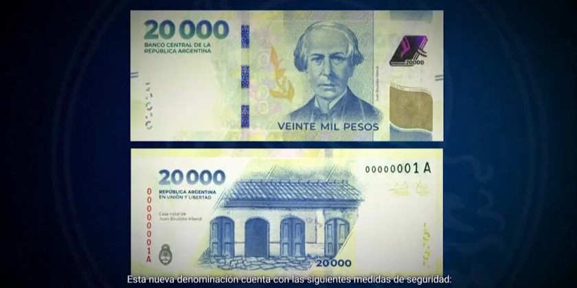Argentina introduces 20,000-peso banknote | Myanmar International TV