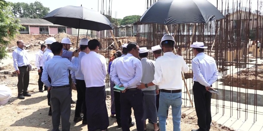Hospital Visit: Union Minister visits hospital in Magwe Region ...