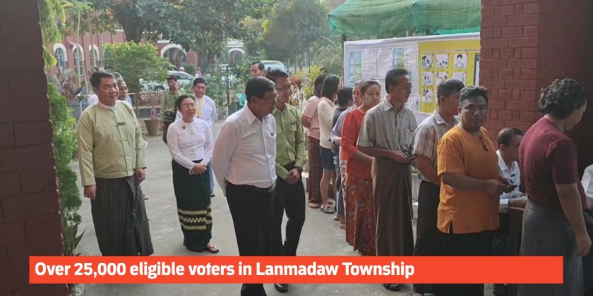 Voting in Progress : Over 25,000 eligible voters in Lanmadaw Township ...