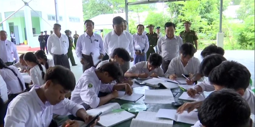 Matriculation Exam: SAC member encourages the students | Myanmar ...