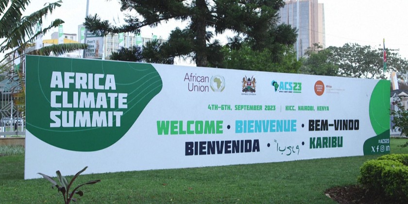Images of preparations for African climate summit in Kenya's capital ...