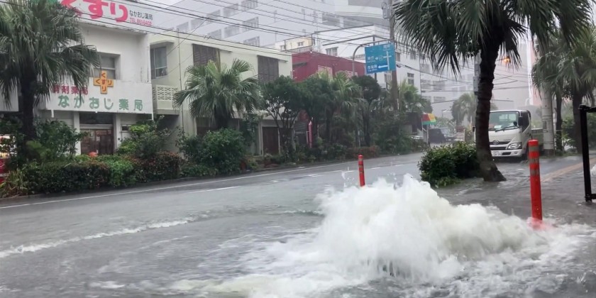 Torrential rain caused severe flooding in Okinawa | Myanmar ...