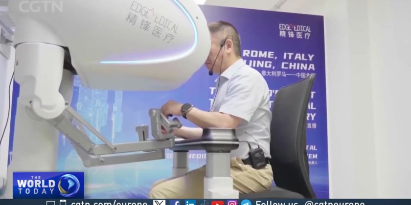 Chinese team performs world-first robotic surgery from Rome in Beijing ...