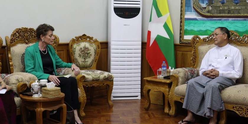 Enhancing Cooperation: Receiving a UN delegation | Myanmar International TV
