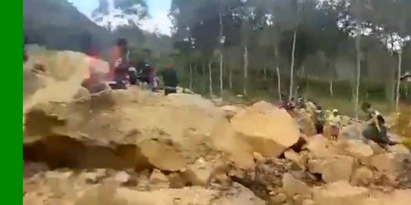 Massive landslide hits Papua New Guinea, many feared dead | Myanmar ...