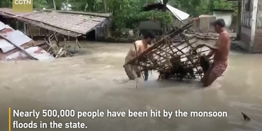 Floods in NE India as heavy monsoon rain continues | Myanmar ...