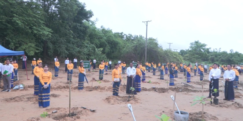 Tree Planting Ceremony: Over 200 trees planted at IRD | Myanmar ...
