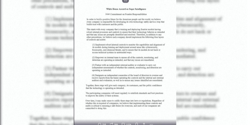 Trump, tech leaders sign AI safety pledge | Myanmar International TV