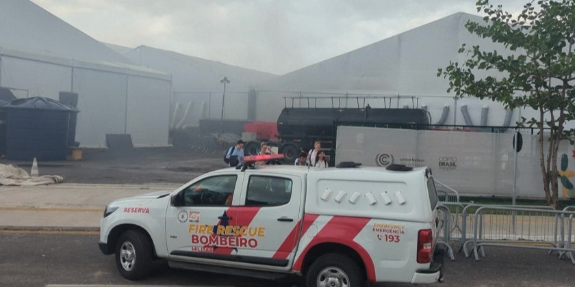 Fire causes evacuation in pavilion at COP30 in Brazil | Myanmar ...