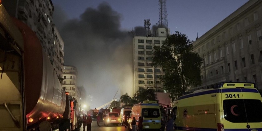 Fire erupts at major telecom hub in central Cairo | Myanmar ...