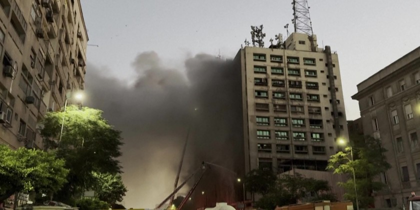 Fire erupts at major telecom hub in central Cairo | Myanmar ...