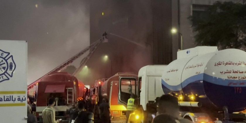 Fire erupts at major telecom hub in central Cairo | Myanmar ...