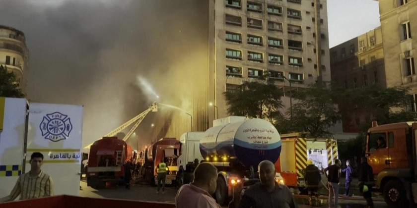 Fire erupts at major telecom hub in central Cairo | Myanmar ...
