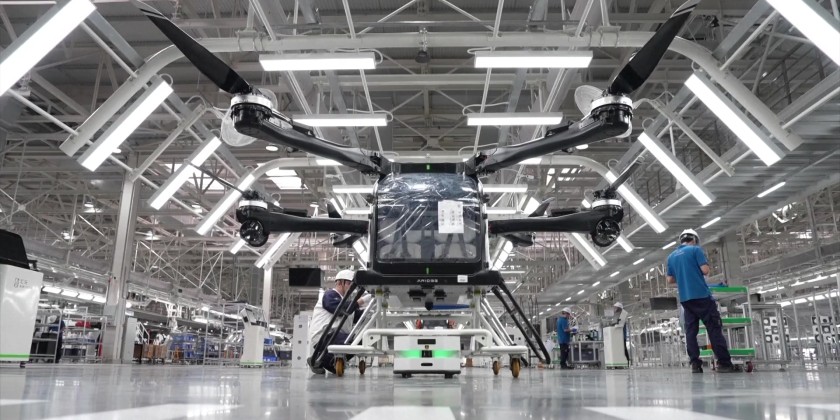 World’s first flying car factory begins trial production in south China ...