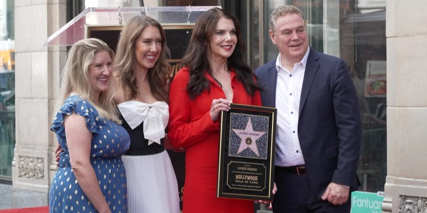 US actress Lauren Graham receives star on Hollywood Walk of Fame ...