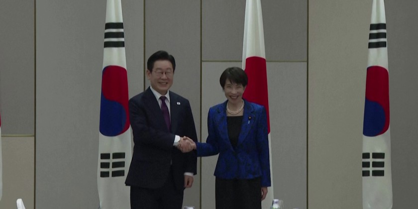 Leaders of Japan and South Korea meeting | Myanmar International TV