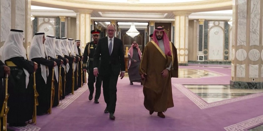Germany's Merz meets Saudi crown prince on first leg of Gulf tour ...