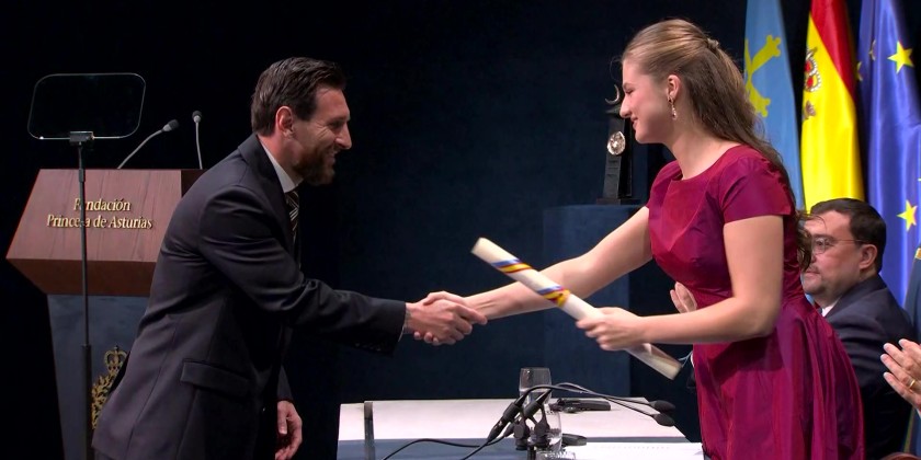 Messi was presented with the 2026 Princess of Asturias Award | Myanmar ...