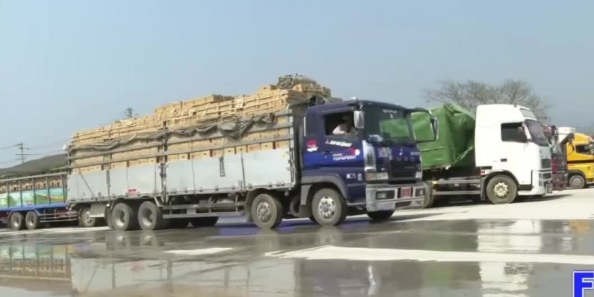 Border trading : Over 300 cargo trucks transported goods via Muse route ...