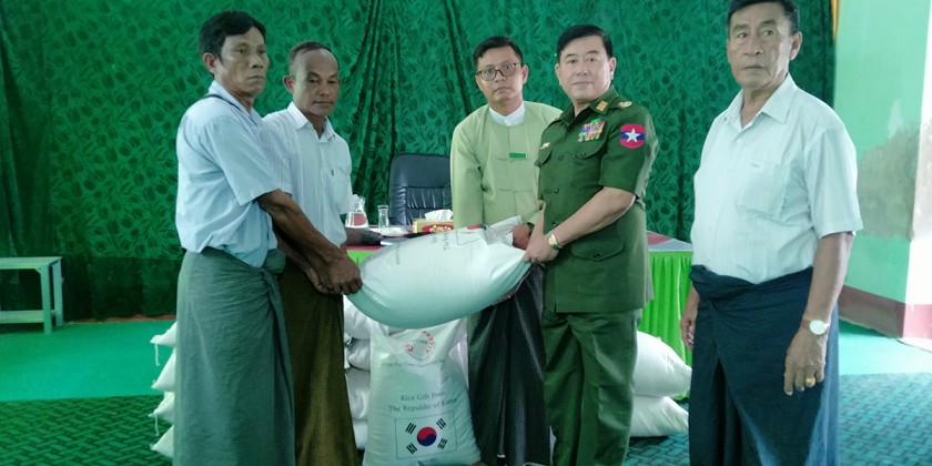 Rice Provision: Rice provided to thousands of people in Rakhine State ...