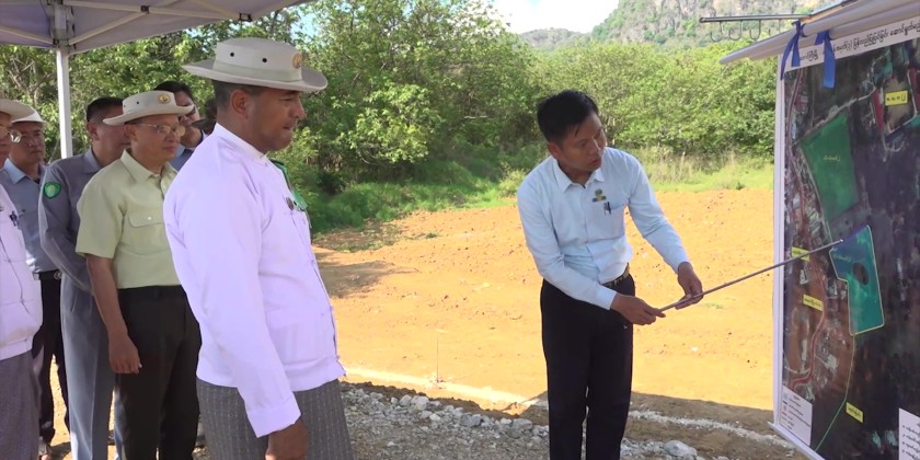 Inspection of infrastructure projects: Shan State CM inspected ...
