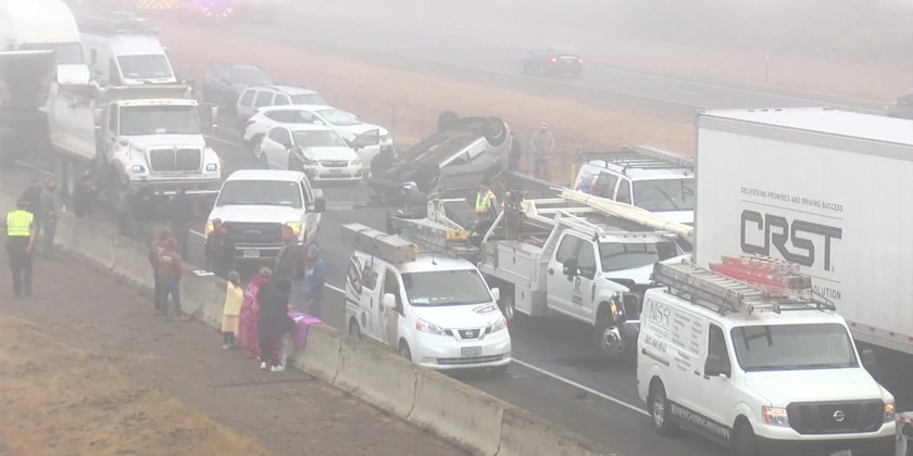 Dozens of vehicles crash in fog on Oregon highway | Myanmar ...