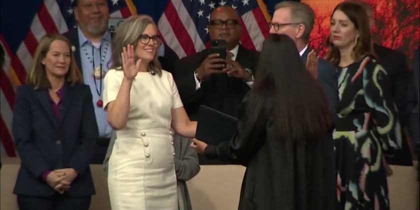 Katie Hobbs sworn in as Arizona governor | Myanmar International TV