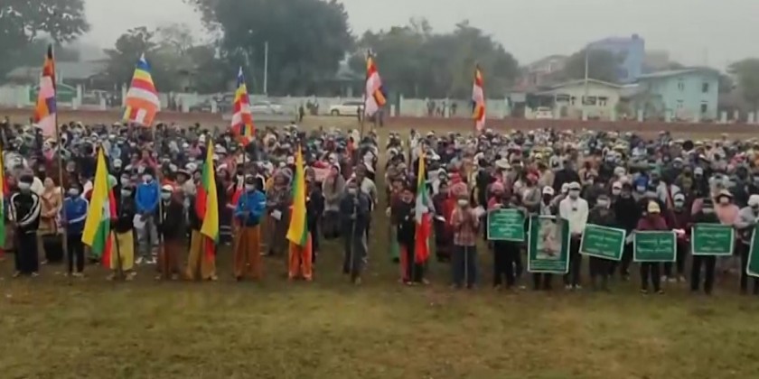 Mass rallies : Terrorists destroyed pagodas and Cetis condemned ...