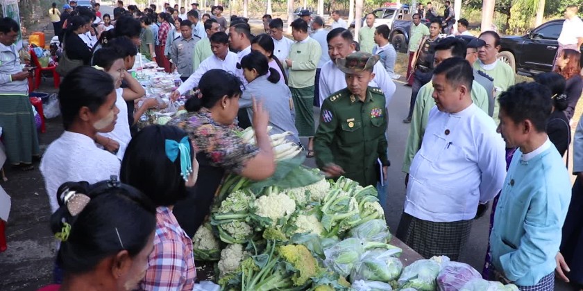 Basic foodstuff sale: Mon State CM encouraged the foodstuff sales ...