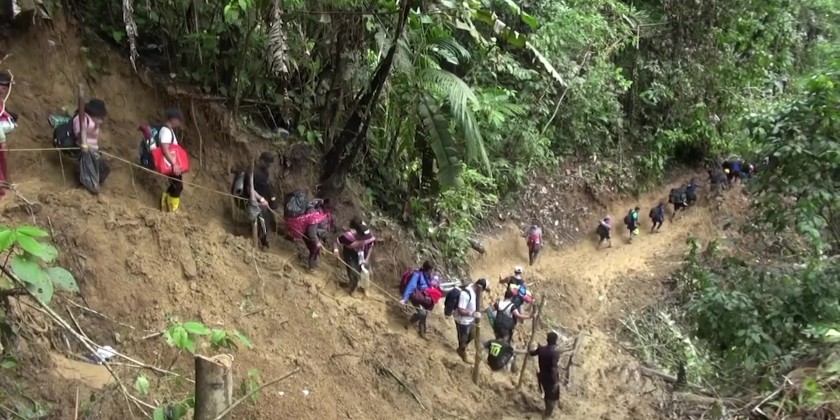 Venezuelan Migrants Trek Brutal Darien Gap Myanmar International TV Venezuelan Migrants Trek Brutal Darien Gap Myanmar International TV